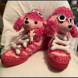 Pink Poodle Jeremy Scott/Adidas high tops